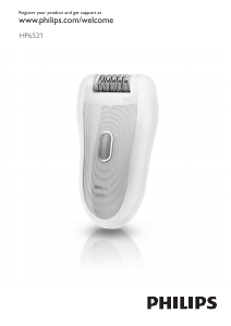 Priručnik Philips HP6521 SatinSoft Epilator