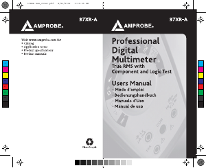 Manual de uso Amprobe 37XR-A Multímetro