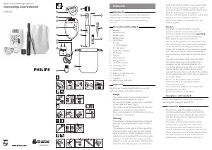 Посібник Philips HP6543 Епілятор