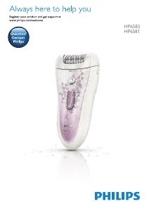 Kasutusjuhend Philips HP6581 SatinPerfect Epilaator