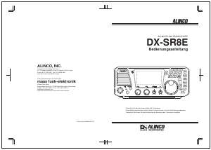 Bedienungsanleitung Alinco DX-SR8E Transceiver