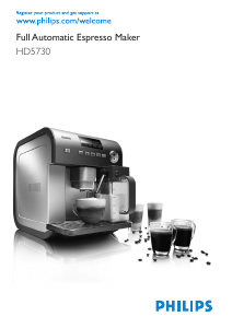 Käyttöohje Philips HD5730 Espressokeitin