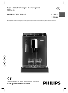 Instrukcja Philips HD8821 Ekspres do espresso