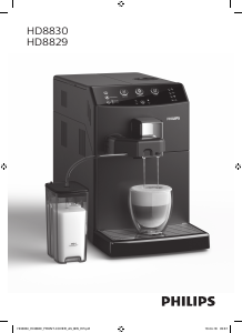 Manuale Philips HD8829 Macchina per espresso