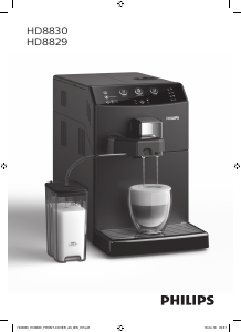 Manual de uso Philips HD8830 Máquina de café espresso