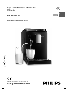Manual Philips HD8832 Espresso Machine