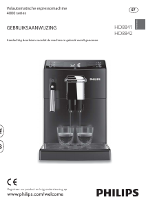 Handleiding Philips HD8841 Espresso-apparaat