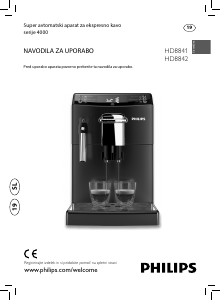 Priročnik Philips HD8841 Espresso kavni aparat