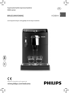 Brugsanvisning Philips HD8844 Espressomaskine