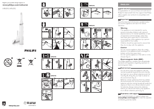 Bruksanvisning Philips HP6392 Ögonbrynstrimmer