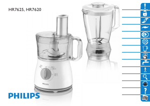 Kasutusjuhend Philips HR7625 Daily Collection Köögikombain