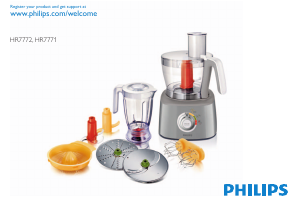 Hướng dẫn sử dụng Philips HR7772 Máy chế biến thực phẩm