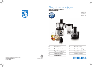 Kullanım kılavuzu Philips HR7776 Mutfak robotu