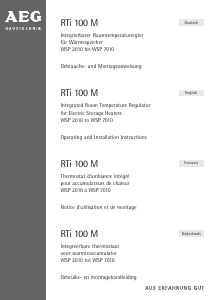 Bedienungsanleitung AEG RTi 100 M Thermostat