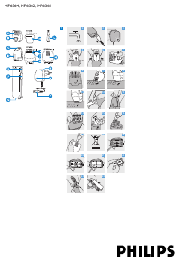 Manuale Philips HP6361 Tagliacapelli