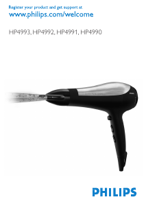 Hướng dẫn sử dụng Philips HP4990 Máy sấy tóc