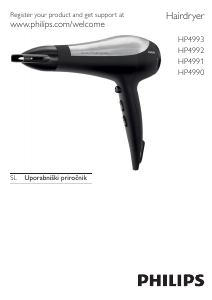 Priročnik Philips HP4990 Sušilnik za lase