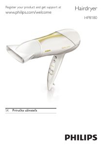 Návod Philips HP8298 Fén na vlasy
