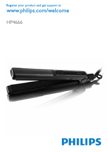 Manual Philips HP4666 Hair Straightener