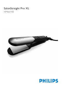 Panduan Philips HP4667 SalonStraight Pro XL Pelurus Rambut