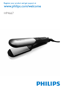 Manual de uso Philips HP4667 SalonStraight Pro XL Plancha de pelo