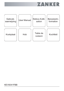 Handleiding Zanker KEV6041FBB Kookplaat