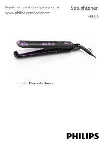 Manual Philips HP8310 Alisador de cabelo