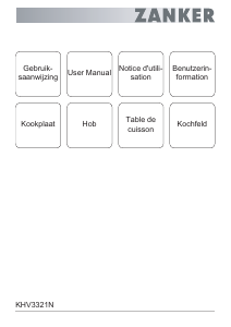 Handleiding Zanker KHV3321N Kookplaat