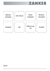 Handleiding Zanker ZKE320X Kookplaat
