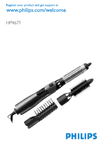 Panduan Philips HP4671 Penata Rambut