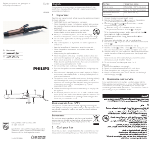 Manual Philips HP4684 Hair Styler