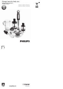 Посібник Philips HR1371 Ручний блендер