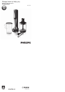 Mode d’emploi Philips HR1378 Mixeur plongeant