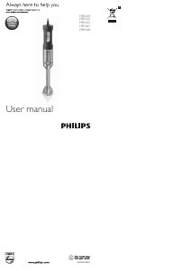 Manual Philips HR1661 Hand Blender