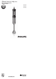 Посібник Philips HR1661 Ручний блендер