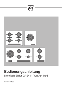 Bedienungsanleitung V-ZUG GAS411GSAZ Kochfeld