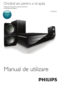 Manual Philips HTB3260 Sistemul home cinema