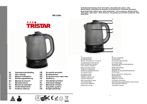 Kullanım kılavuzu Tristar WK-3355 Çaydanlık