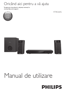 Manual Philips HTB5260G Sistemul home cinema