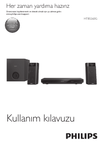 Kullanım kılavuzu Philips HTB5260G Ev sinema sistemi