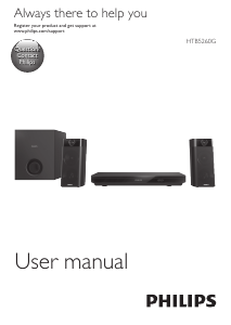 Manual Philips HTB5260G Home Theater System