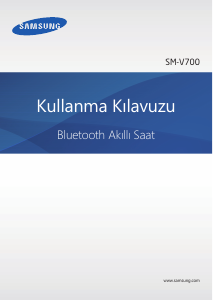 Kullanım kılavuzu Samsung SM-V700 Galaxy Gear Akıllı kol saati