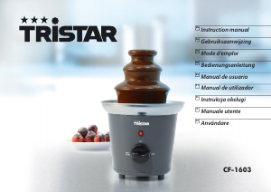 Manual Tristar CF-1603 Fonte de chocolate