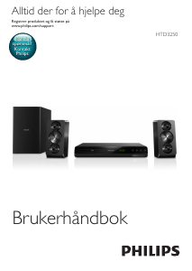 Bruksanvisning Philips HTD3250 Hjemmeteatersystem