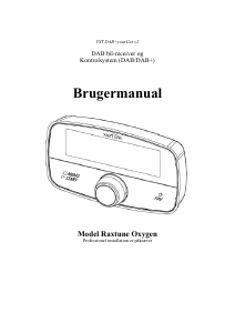 Brugsanvisning Raxtune Oxygen Bilradio