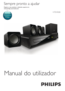 Manual Philips HTD3500 Sistemas de cinema em casa