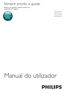 Manual Philips HTD3570 Sistemas de cinema em casa