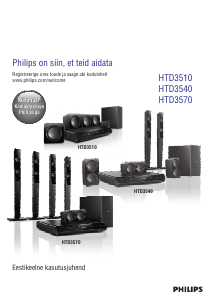 Kasutusjuhend Philips HTD3570 Kodukinosüsteem