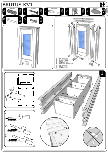 Handleiding Profijt Meubel Brush Vitrinekast