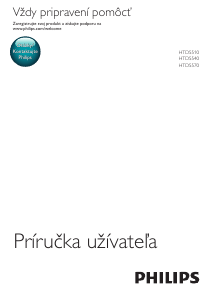 Návod Philips HTD5570 Domáce kino